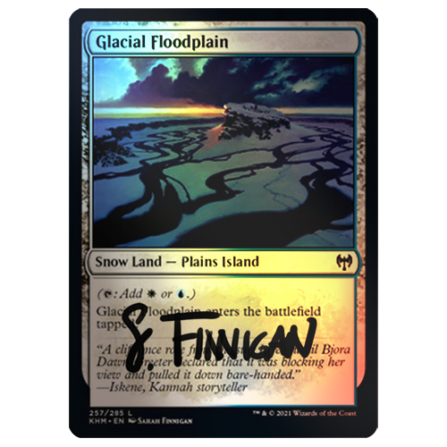 Glacial Floodplain (foil) MtG Artist Proof — Sarah Finnigan Art